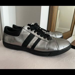 AUTHENTIC PRADA SILVER SHOES